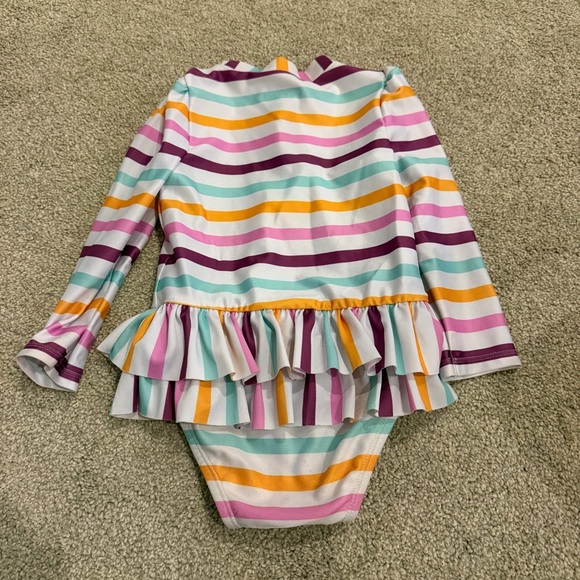 Cat & Jack Multicolor Striped Rashguard - Picture 2 of 4